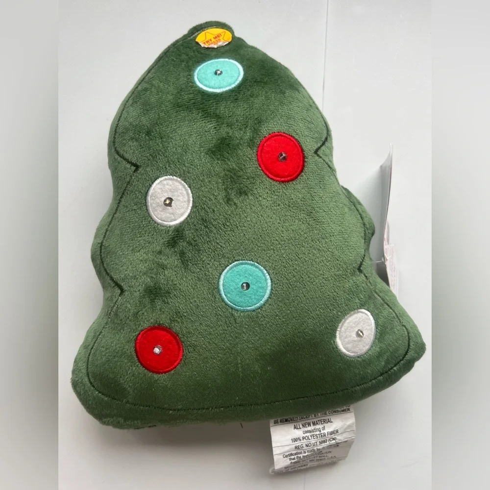Bullseye Playground LED Christmas Tree Pillow